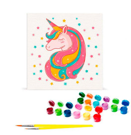 Картина по номерам "Мечтающая единорожка" 30*30 см 15001-AC Картина по номерам "Мечтающая единорожка" 30*30 см 15001-AC