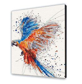 Картина по номерам "Попугай в полете" 40*50 см без подрамника 11513-ACNF