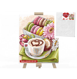 Картина по номерам Утренний кофе 40x50 см KpNe-40х50-02-03
