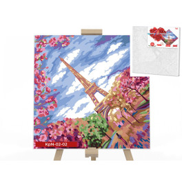 Картина по номерам Danko Toys "Весна в Париже" 40x40см