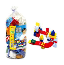 Конструктор "Юни-блок" (60 деталей) Юника 70101