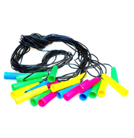 Скакалка №5 резиновая черная резиновая 2.60см. 035/13