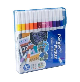Набір маркерів Acrylic Marker для малювання акрілові 24 штуки 9102-24