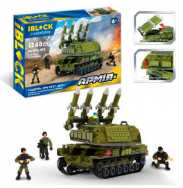 Конструктор IBLOCK арт. PL-921-473 (6шт) Армія, ЗРК 9К37 "БУК", 1248 дет., PL-921-473