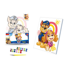 Каритна за номерами qbee "Щенячий патруль: Гончик і Скай" 30х40 см QB914-011