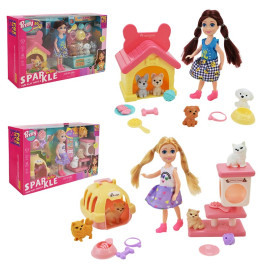 Лялька з домашніми улюбленцями та аксесуарами 7018