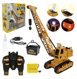 Подъемный кран на радиоуправлении со светом и дымом 722-2A