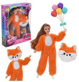 Лялька з хутровим вбранням QJ201F