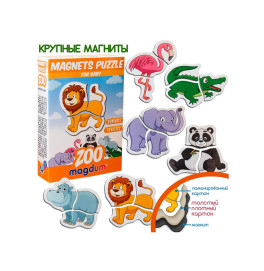 Магнитные пазлы "Зоо"