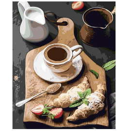Картина по номерам Stateg "Благоухающий утренний кофе" 40х50 см SY6255 Картина по номерам Stateg "Благоухающий утренний кофе" 40х50 см SY6255