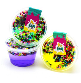 Антистресс-лизун TM Mr.Boo с пинковыми шариками 70г