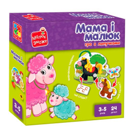 Гра розвиваюча Vladi Toys з липучками. "Мама і малюк". VT2100-14 VT2100-14