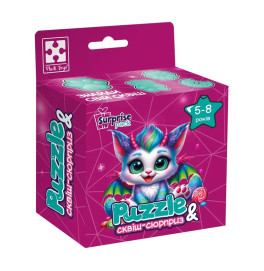 Пазли Vladi Toys "Кольоровий дракончик"із сквіш-сюрпризом VT8030-05