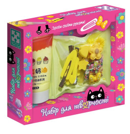 Набір для творчості Vladi Toys "Клей з кабашонами. Заколки жовті" VT4600-02