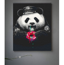 Картина по номерам без подрамника "Сластена" 40*50 см