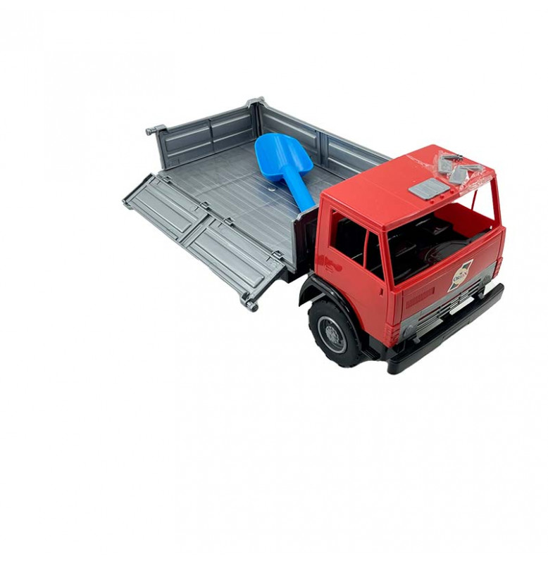 Машинка бортовая Орион "Камаз" 42 см 10_Red-Gray