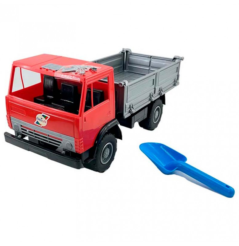 Машинка бортовая Орион "Камаз" 42 см 10_Red-Gray