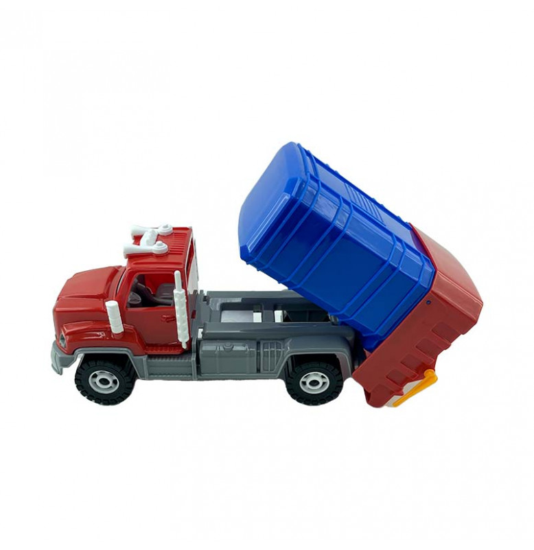 Машинка Орион "Камаз" мусоровоз 27 см 765_Red-Blue-Red