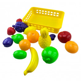 Игровая Корзина с фруктами Бамсик пластиковый 010/13_Yellow