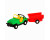Машинка Авто-купе з причепом 39007_Yellow-Red