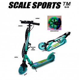 Самокат двоколісний SCALE SPORTS Зелений 107586929