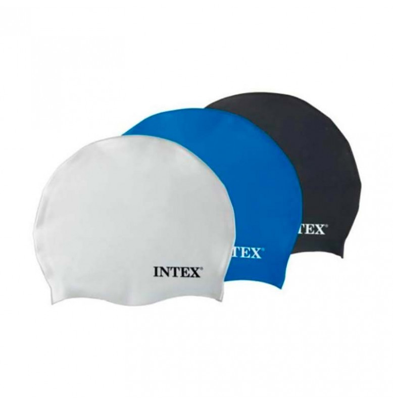 Шапочка для плавания INTEX на 8 лет 20 см 55992_Blue
