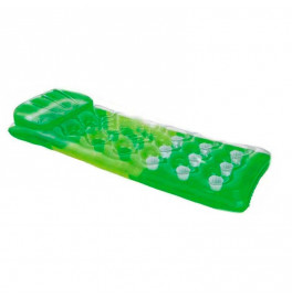 Пляжный матрас INTEX з подушкой одноместный 58890_Green