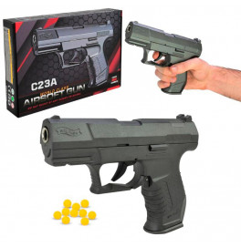 Игрушка Пистолет металлический на шариках C23A