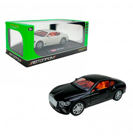 Машинка Автопром 1:24 со светом и звуком металлическая AP7715_Black