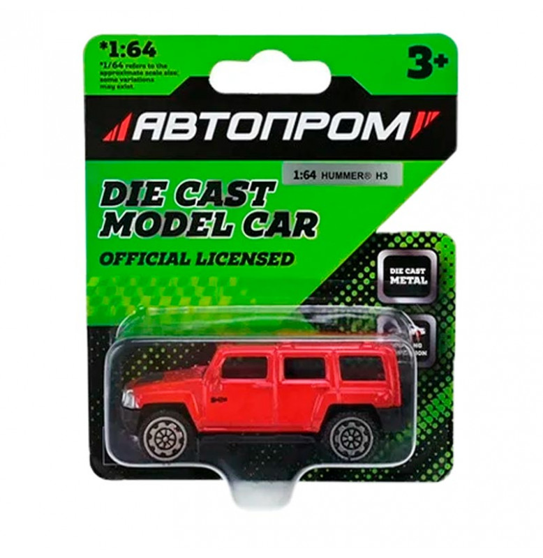Машинка Автопром 1:64 металлическая AP6406_Red