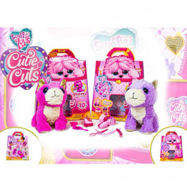 Мягкая игрушка-сюрприз НЯШКА ПОТЕРЯШКА Фиолетовая/розовая New CUTIE CUTS CUTIE CUTS