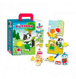 Пазл с липучками Vladi Toys 4 сезона для самых маленьких VT2907-04