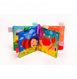 Мягкая книга игрушка Bambini с животными мягкая книга 3808