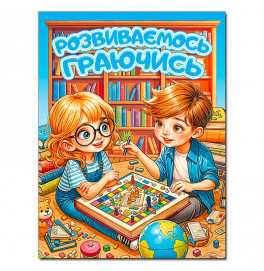 Развивающая книга Глория Развиваемся играя. Голубая 090593