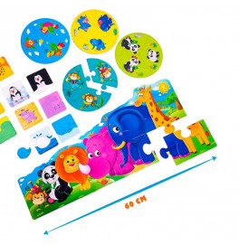 Игровой набор Vladi Toys 3 в 1 «Зоомир» развивающий VT2901-04