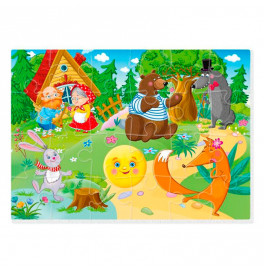 Игра развивающая Vladi Toys Малыш сможет "Колобок" мягкие пазлы А4 VT1102-27