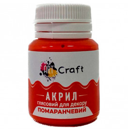 Краска акрил глянец для декора "Оранжевый" AG-7527