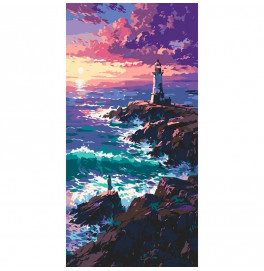 Картина по номерам "Волнующее море" 40*80 см 11573-AC