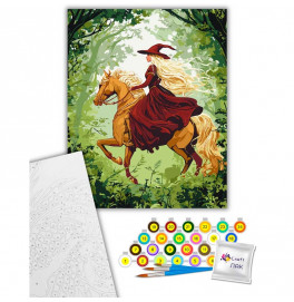 Картина по номерам "Волшебная наездница" Artcraft 40*50 см 10158-AC