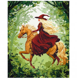 Картина по номерам "Волшебная наездница" Artcraft 40*50 см 10158-AC