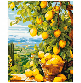 Картина за номерами "Лимонна гілка" Artcraft 40*50 см 12039-AC