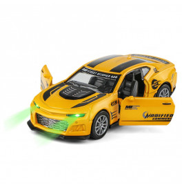 Машинка HORNET 1:32 металлическая инерционная со светом и звуком K175B12_Yellow