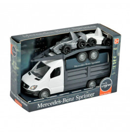 Автомобіль "Mercedes-Benz Sprinter" бортовий з лафетом (білий), Tigres 39670 Автомобіль "Mercedes-Benz Sprinter" бортовий з лафетом (білий), Tigres 39670