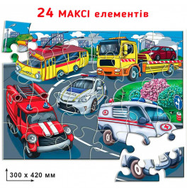 Пазл Машины помощники 24 элементов Ен.8359