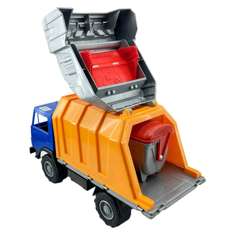 Машинка сміттєвоз Оріон Х2 пластикова 273_Blue-Orange