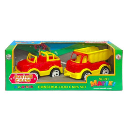 Mini Matiki коробка 2 внедорожник грузовик грузовик Бамсик 002/13_Red-Yellow