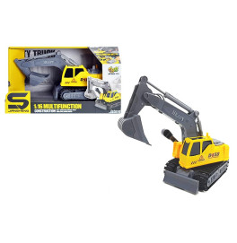 Машинка Экскаватор инерционный, озвученный со светом. JS112