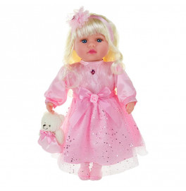 Кукла "Панночка" мягконабивная музыкальная на батарейках PL-525-100_Light-Pink