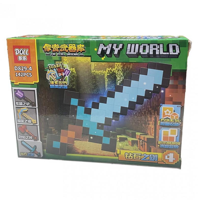 Конструктор блочный My World пластиковый D829_series4