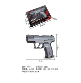 Игрушка Пистолет металлический на шариках C23A